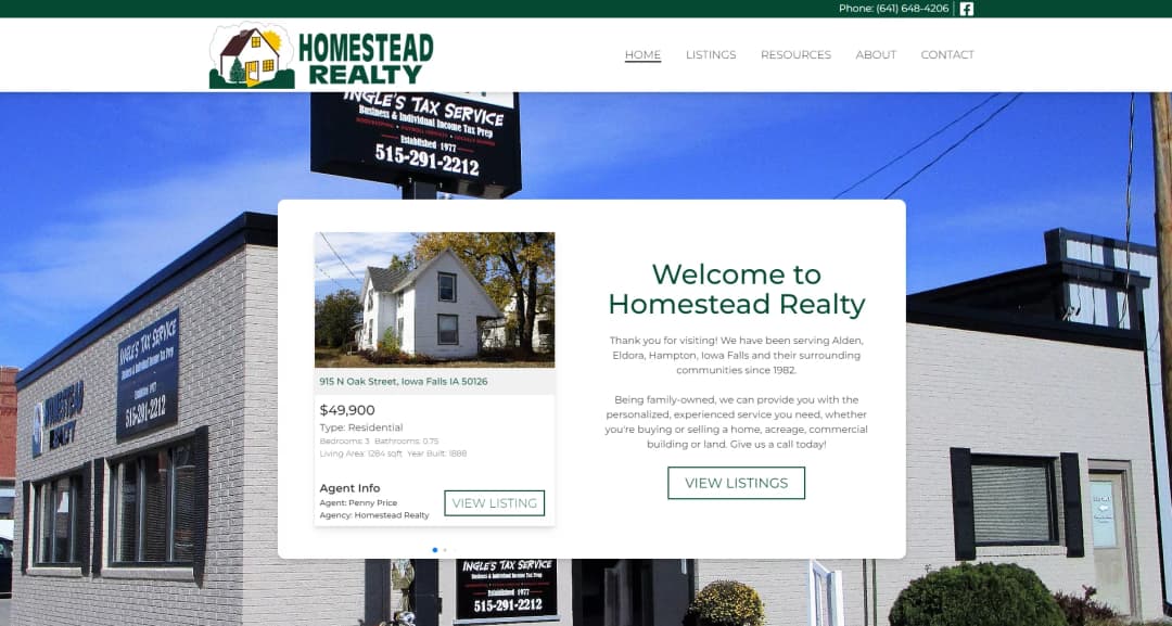 Homestead Realty Website